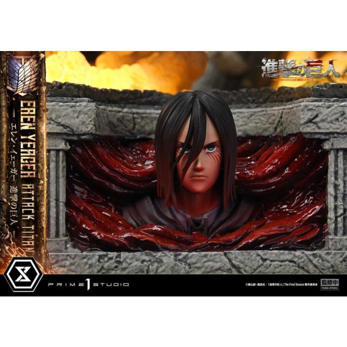 Attack on Titan (TV animation) Ultimate Diorama Masterline Statue Eren Yeager Attack Titan 81 cm