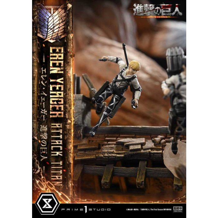 Attack on Titan (TV animation) Ultimate Diorama Masterline Statue Eren Yeager Attack Titan 81 cm