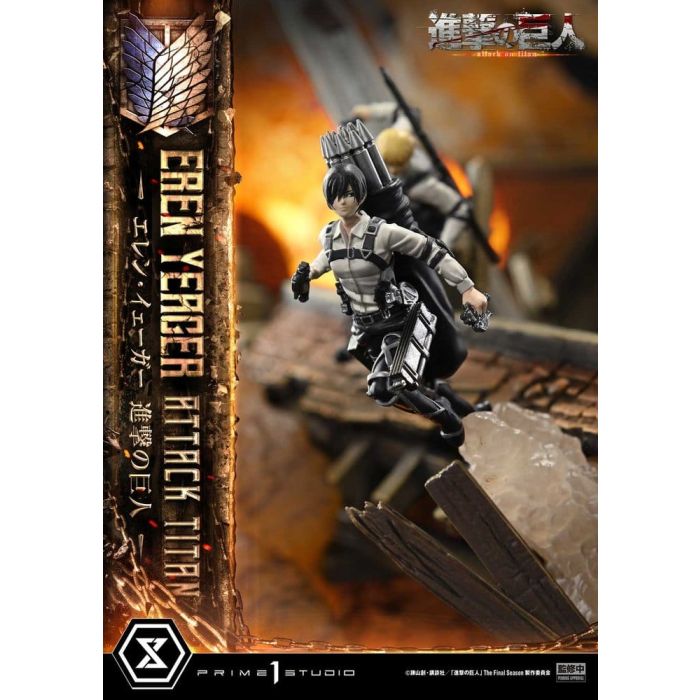 Attack on Titan (TV animation) Ultimate Diorama Masterline Statue Eren Yeager Attack Titan 81 cm