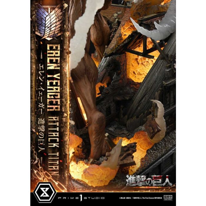 Attack on Titan (TV animation) Ultimate Diorama Masterline Statue Eren Yeager Attack Titan 81 cm