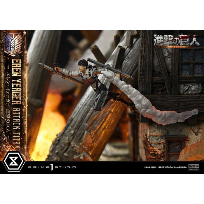 Attack on Titan (TV animation) Ultimate Diorama Masterline Statue Eren Yeager Attack Titan 81 cm