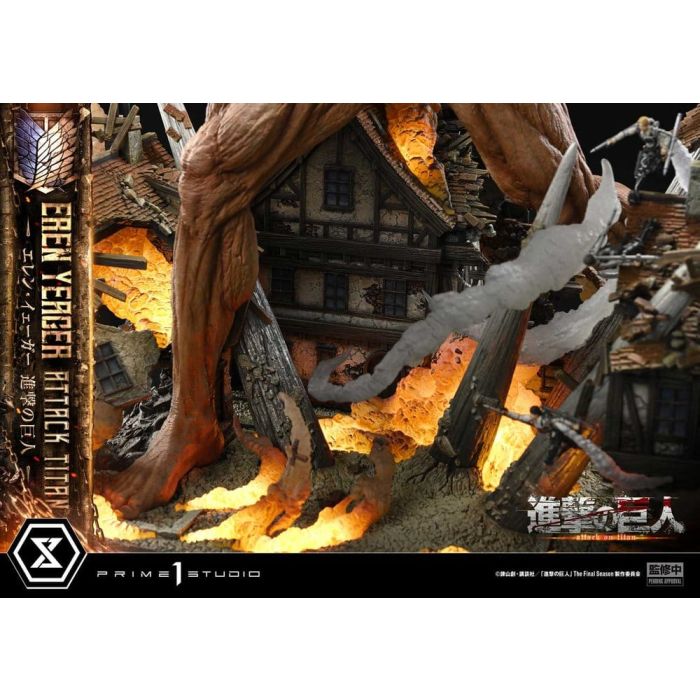 Attack on Titan (TV animation) Ultimate Diorama Masterline Statue Eren Yeager Attack Titan 81 cm