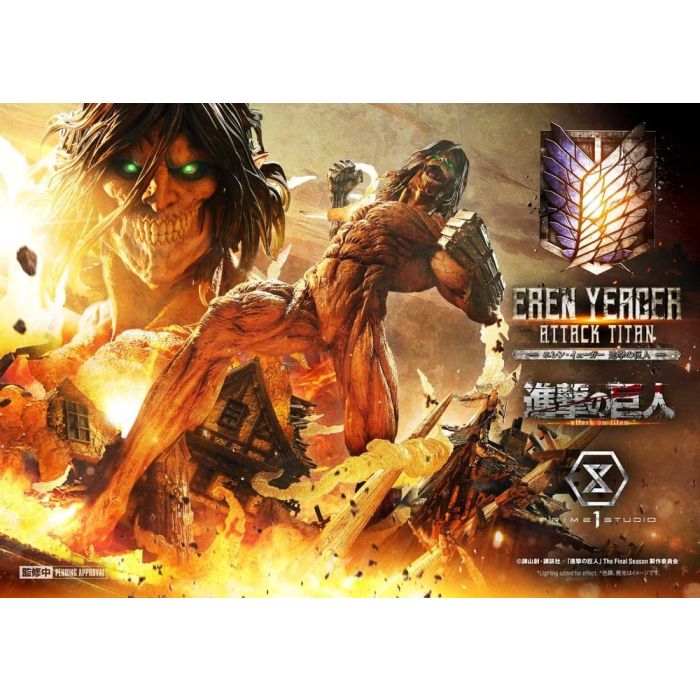 Attack on Titan (TV animation) Ultimate Diorama Masterline Statue Eren Yeager Attack Titan Bonus Version 81 cm