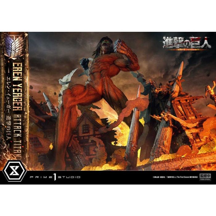 Attack on Titan (TV animation) Ultimate Diorama Masterline Statue Eren Yeager Attack Titan Bonus Version 81 cm