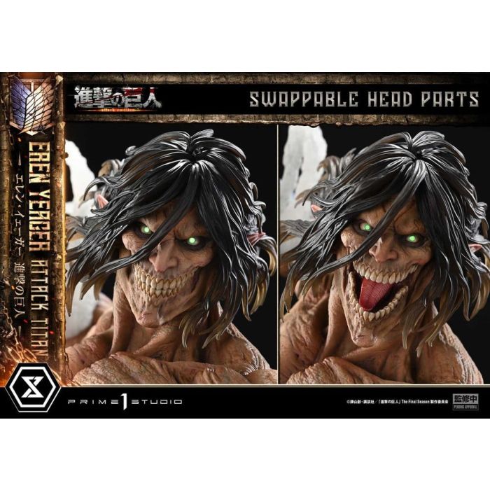Attack on Titan (TV animation) Ultimate Diorama Masterline Statue Eren Yeager Attack Titan Bonus Version 81 cm