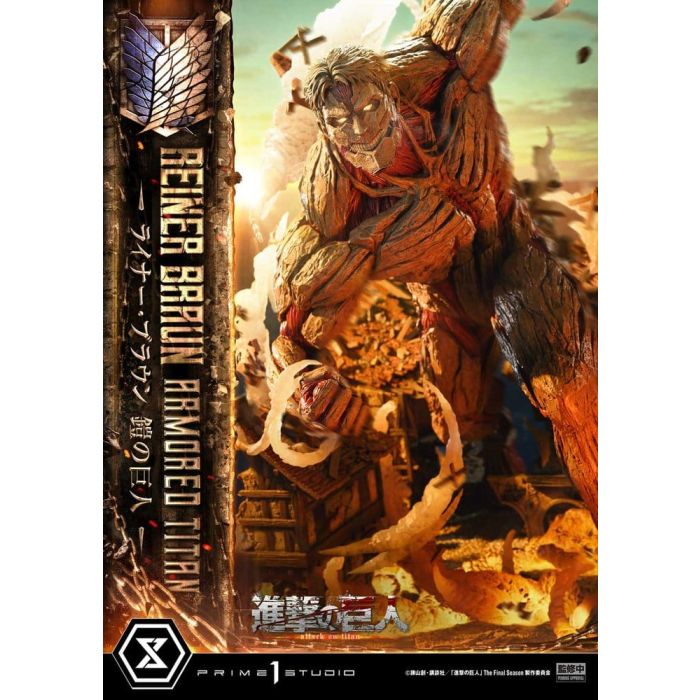 Attack on Titan (TV animation) Ultimate Diorama Masterline Statue Reiner Braun Armored Titan Bonus Version 75 cm