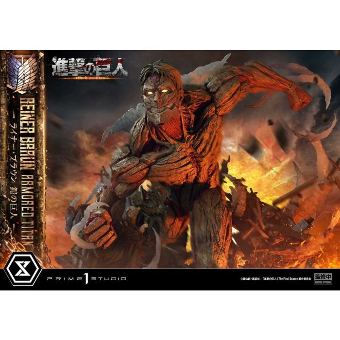 Attack on Titan (TV animation) Ultimate Diorama Masterline Statue Reiner Braun Armored Titan Bonus Version 75 cm