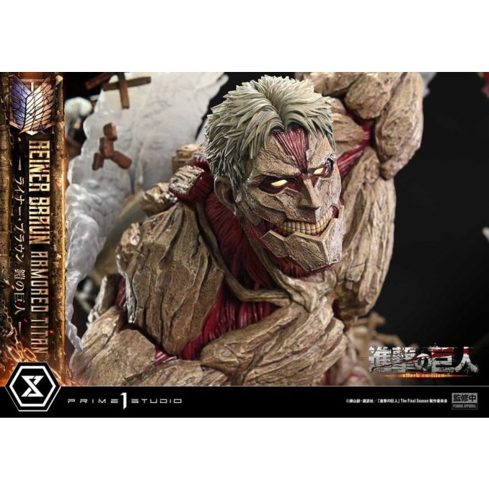 Attack on Titan (TV animation) Ultimate Diorama Masterline Statue Reiner Braun Armored Titan Bonus Version 75 cm