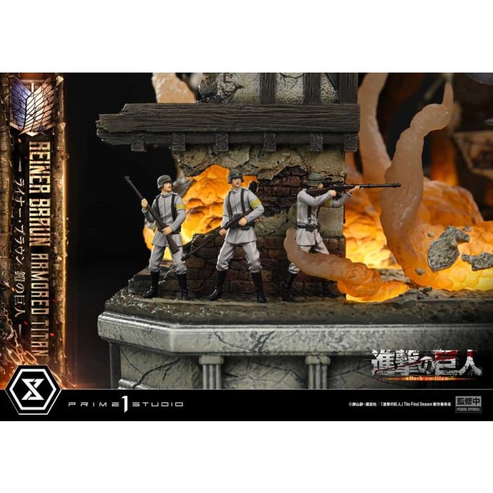 Attack on Titan (TV animation) Ultimate Diorama Masterline Statue Reiner Braun Armored Titan Bonus Version 75 cm