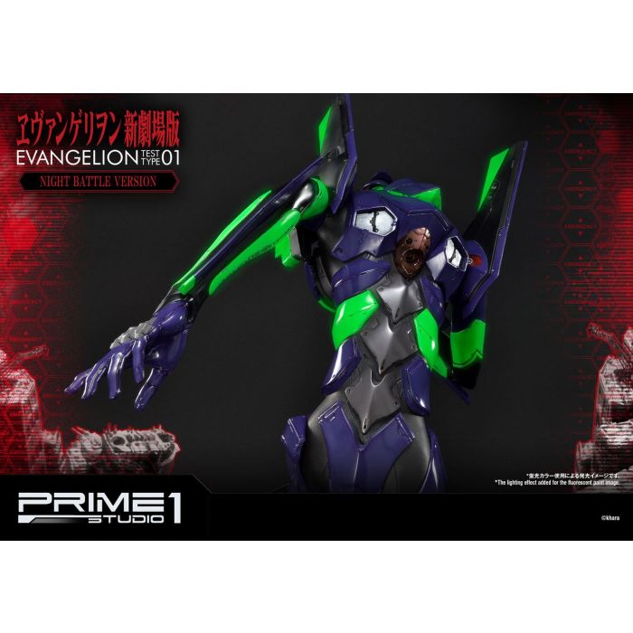 Neon Genesis Evangelion Statue Evangelion Test Type-01 Night Battle Version 77 cm