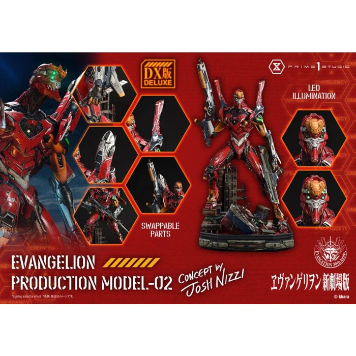 Rebuild of Evangelion Ultimate Diorama Masterline Series Statue Evangelion Production Model-02 (Concept By Josh Nizzi) Deluxe Version 73 cm