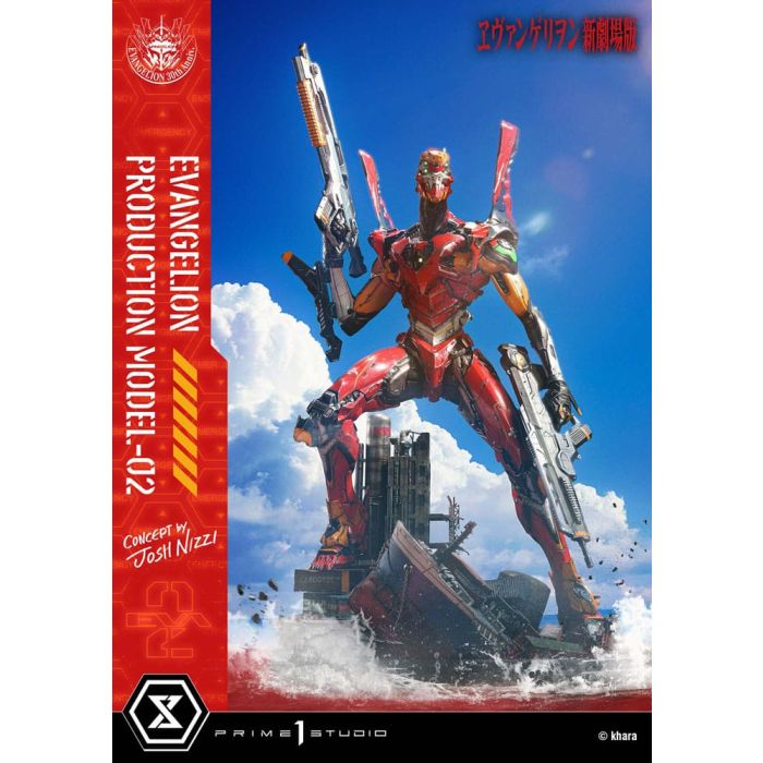 Rebuild of Evangelion Ultimate Diorama Masterline Series Statue Evangelion Production Model-02 (Concept By Josh Nizzi) Deluxe Version 73 cm