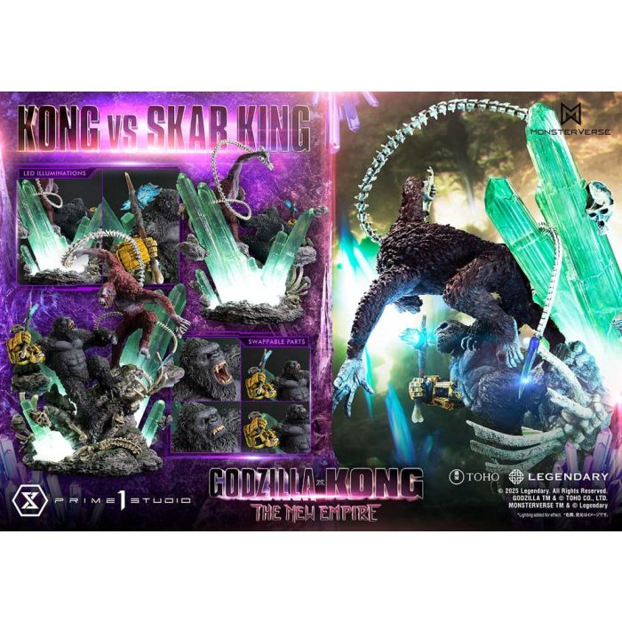 Godzilla x Kong: The New Empire Ultimate Diorama Masterline Series Statue Kong vs Skar King 104 cm