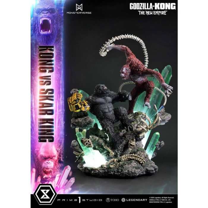 Godzilla x Kong: The New Empire Ultimate Diorama Masterline Series Statue Kong vs Skar King Bonus Version 104 cm