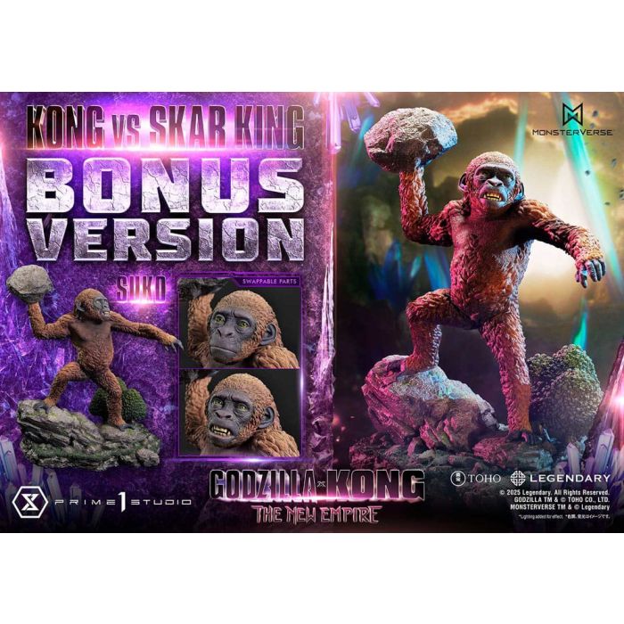 Godzilla x Kong: The New Empire Ultimate Diorama Masterline Series Statue Kong vs Skar King Bonus Version 104 cm