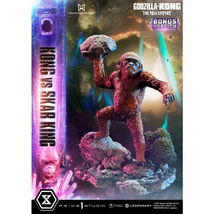 Godzilla x Kong: The New Empire Ultimate Diorama Masterline Series Statue Kong vs Skar King Bonus Version 104 cm