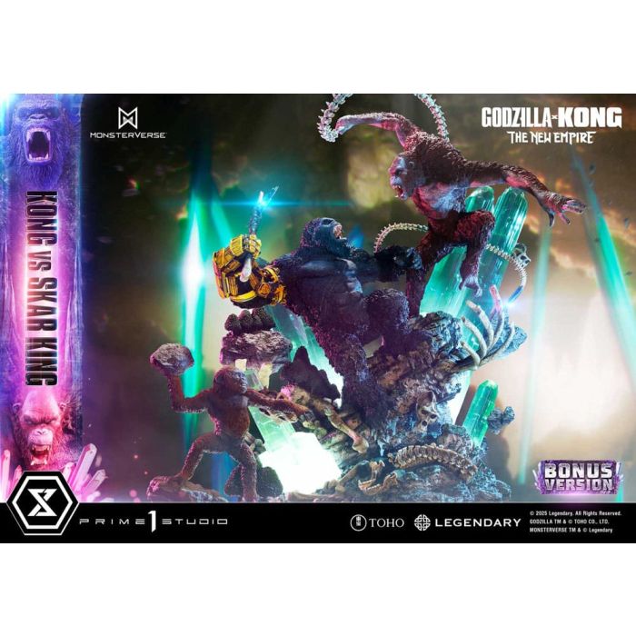 Godzilla x Kong: The New Empire Ultimate Diorama Masterline Series Statue Kong vs Skar King Bonus Version 104 cm