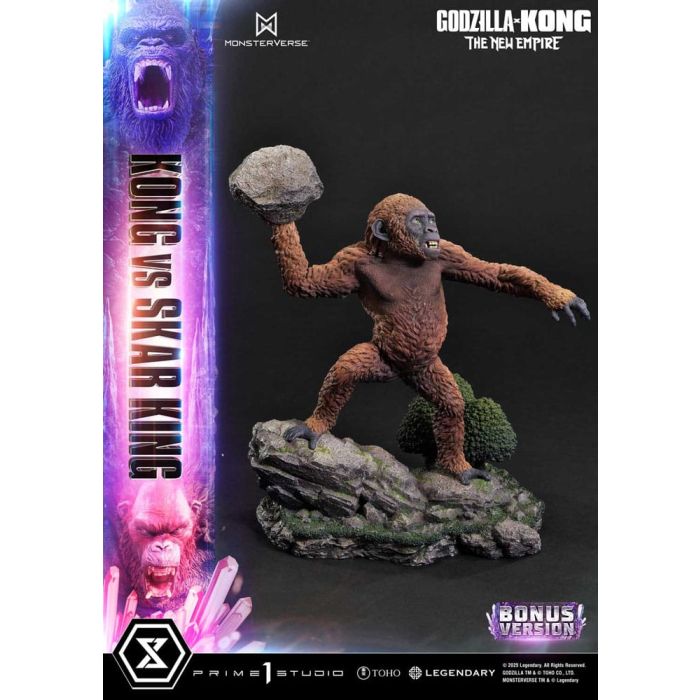 Godzilla x Kong: The New Empire Ultimate Diorama Masterline Series Statue Kong vs Skar King Bonus Version 104 cm