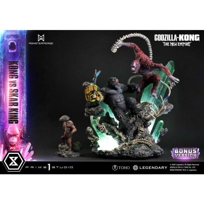 Godzilla x Kong: The New Empire Ultimate Diorama Masterline Series Statue Kong vs Skar King Bonus Version 104 cm
