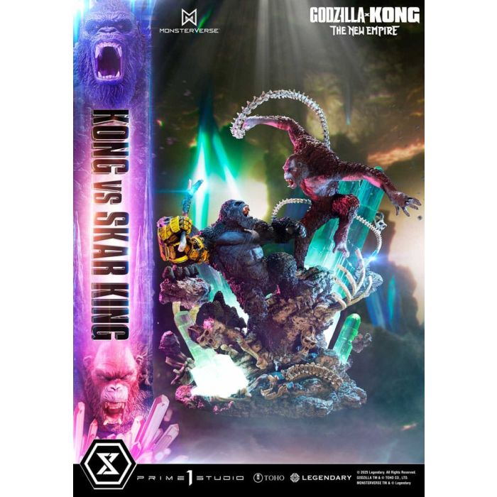 Godzilla x Kong: The New Empire Ultimate Diorama Masterline Series Statue Kong vs Skar King Bonus Version 104 cm