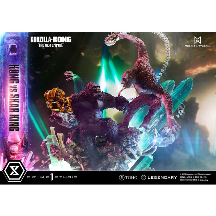 Godzilla x Kong: The New Empire Ultimate Diorama Masterline Series Statue Kong vs Skar King Bonus Version 104 cm