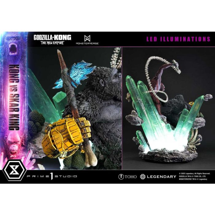 Godzilla x Kong: The New Empire Ultimate Diorama Masterline Series Statue Kong vs Skar King Bonus Version 104 cm