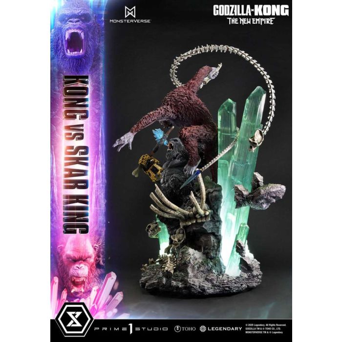 Godzilla x Kong: The New Empire Ultimate Diorama Masterline Series Statue Kong vs Skar King Bonus Version 104 cm