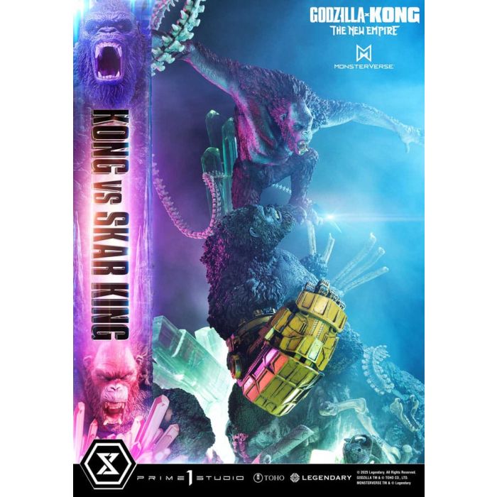 Godzilla x Kong: The New Empire Ultimate Diorama Masterline Series Statue Kong vs Skar King Bonus Version 104 cm