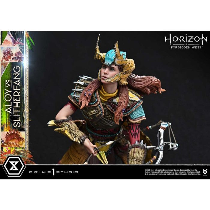Horizon Forbidden West Ultimate Diorama Masterline Series Statue Aloy vs. The Slitherfang Bonus Version 82 cm