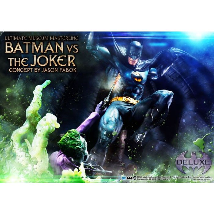 DC Comics Statue 1/3 Batman vs. The Joker by Jason Fabok Deluxe Bonus Version 85 cm
