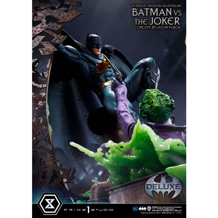 DC Comics Statue 1/3 Batman vs. The Joker by Jason Fabok Deluxe Bonus Version 85 cm