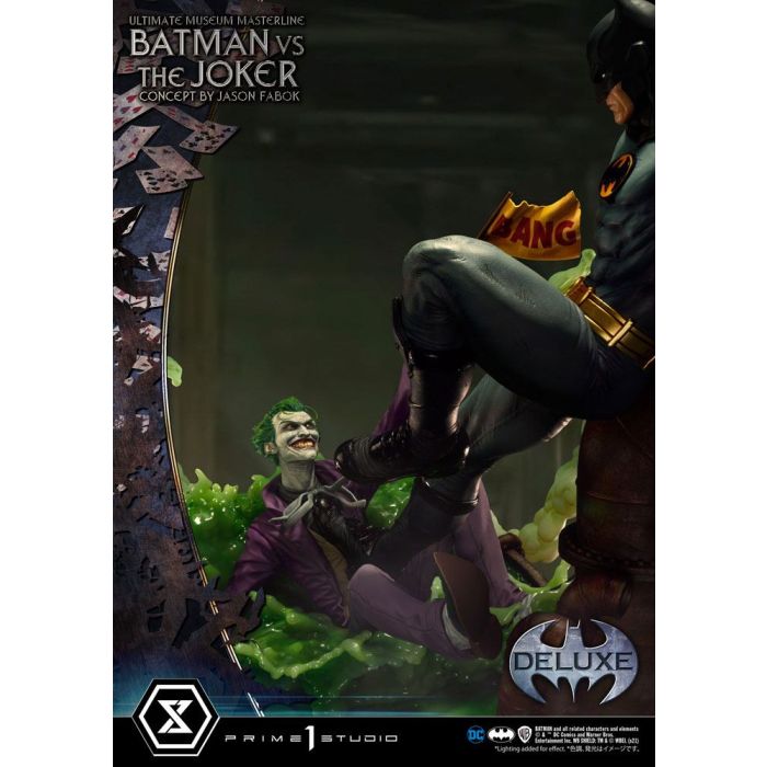 DC Comics Statue 1/3 Batman vs. The Joker by Jason Fabok Deluxe Bonus Version 85 cm