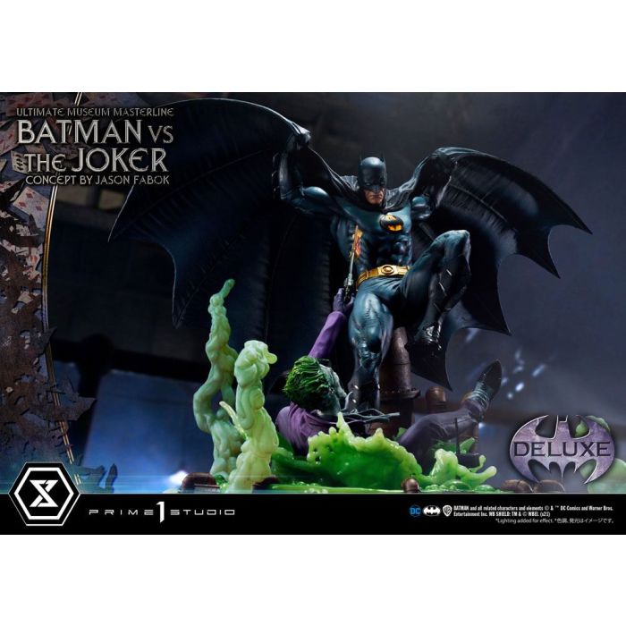 DC Comics Statue 1/3 Batman vs. The Joker by Jason Fabok Deluxe Bonus Version 85 cm