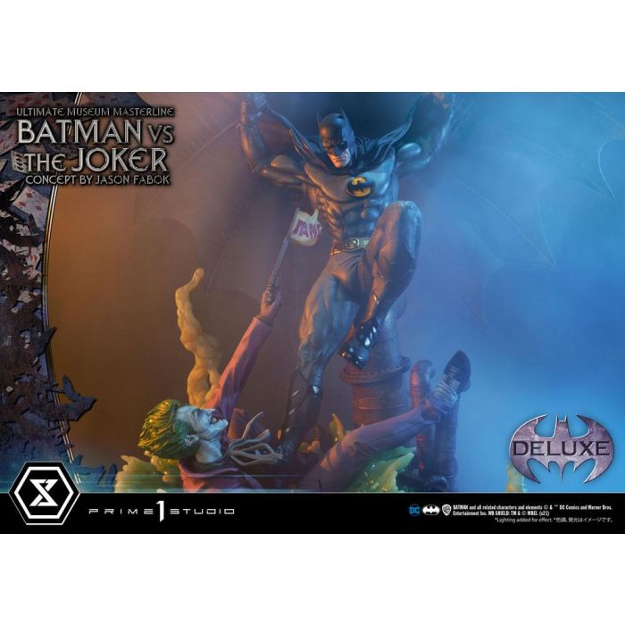 DC Comics Statue 1/3 Batman vs. The Joker by Jason Fabok Deluxe Bonus Version 85 cm