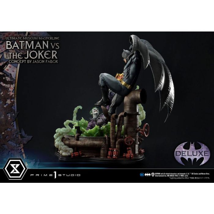 DC Comics Statue 1/3 Batman vs. The Joker by Jason Fabok Deluxe Bonus Version 85 cm