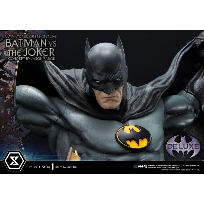 DC Comics Statue 1/3 Batman vs. The Joker by Jason Fabok Deluxe Bonus Version 85 cm