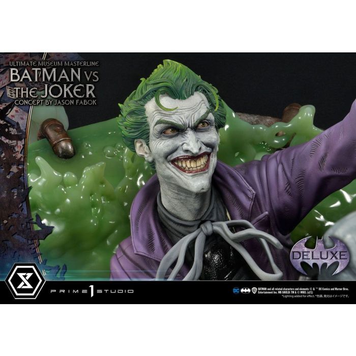 DC Comics Statue 1/3 Batman vs. The Joker by Jason Fabok Deluxe Bonus Version 85 cm