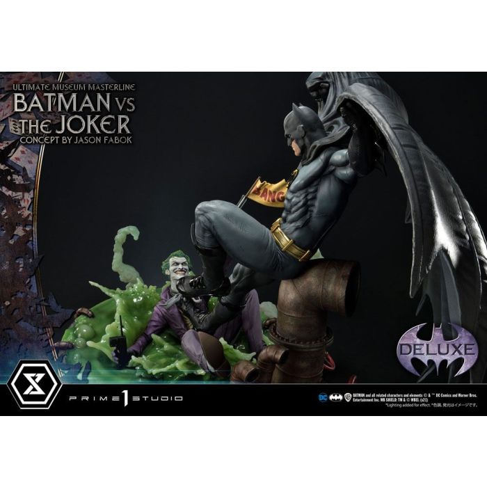 DC Comics Statue 1/3 Batman vs. The Joker by Jason Fabok Deluxe Bonus Version 85 cm