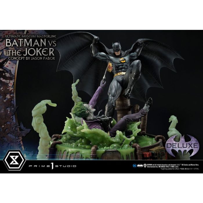 DC Comics Statue 1/3 Batman vs. The Joker by Jason Fabok Deluxe Bonus Version 85 cm