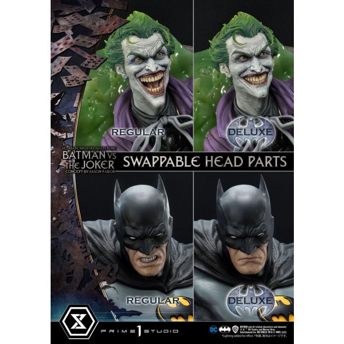 DC Comics Statue 1/3 Batman vs. The Joker by Jason Fabok Deluxe Bonus Version 85 cm