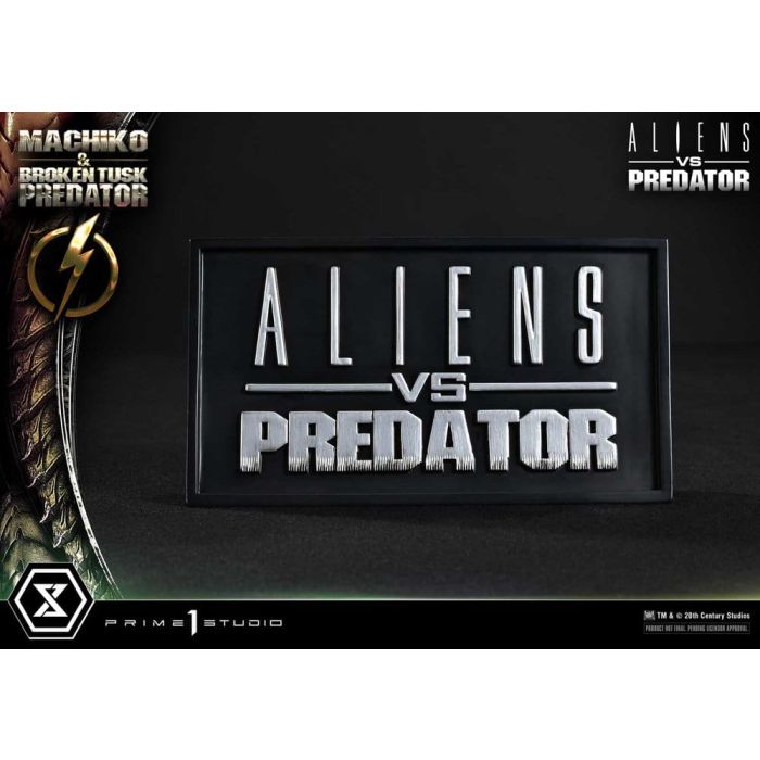 Aliens vs. Predator (Comic) Ultimate Premium Masterline Statue 1/4 Machiko & Broken Tusk Predator 79 cm