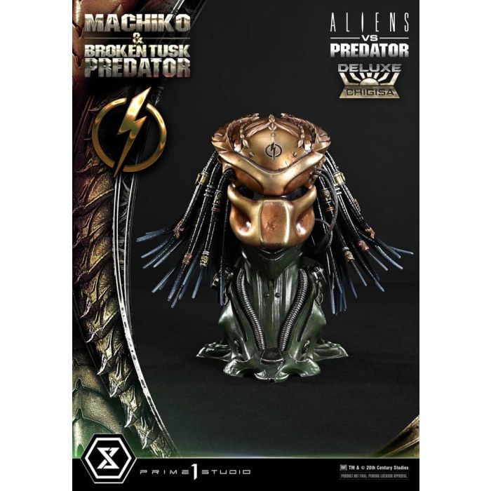 Aliens vs. Predator (Comic) Ultimate Premium Masterline Statue 1/4 Machiko & Broken Tusk Predator Deluxe Version 84 cm
