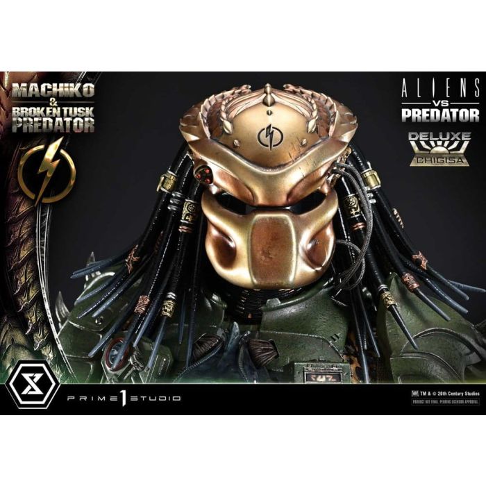 Aliens vs. Predator (Comic) Ultimate Premium Masterline Statue 1/4 Machiko & Broken Tusk Predator Deluxe Version 84 cm