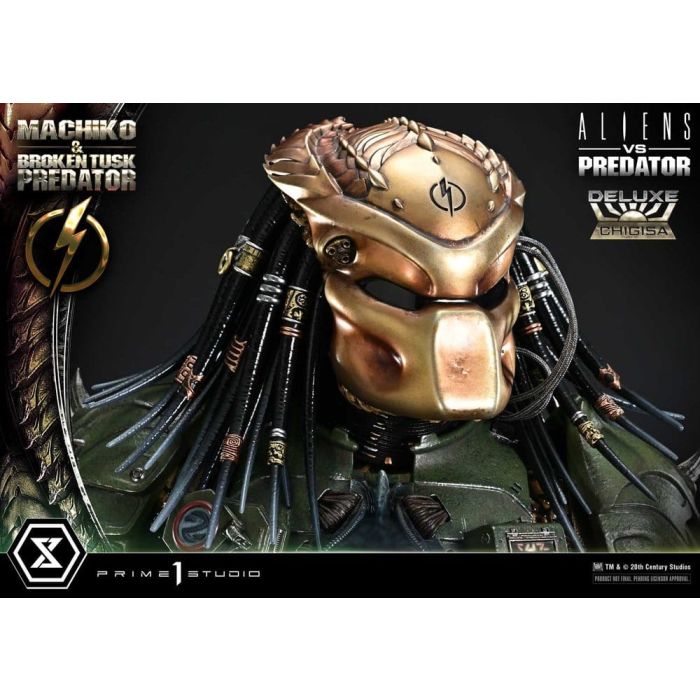 Aliens vs. Predator (Comic) Ultimate Premium Masterline Statue 1/4 Machiko & Broken Tusk Predator Deluxe Version 84 cm