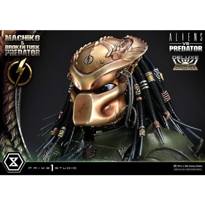 Aliens vs. Predator (Comic) Ultimate Premium Masterline Statue 1/4 Machiko & Broken Tusk Predator Deluxe Version 84 cm