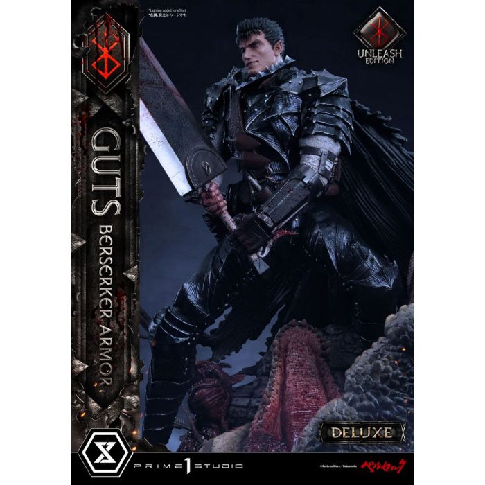 Berserk Statue 1/4 Guts Berserker Armor Unleash Edition Deluxe Version 91 cm