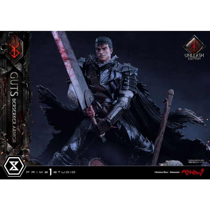 Berserk Statue 1/4 Guts Berserker Armor Unleash Edition Deluxe Version 91 cm