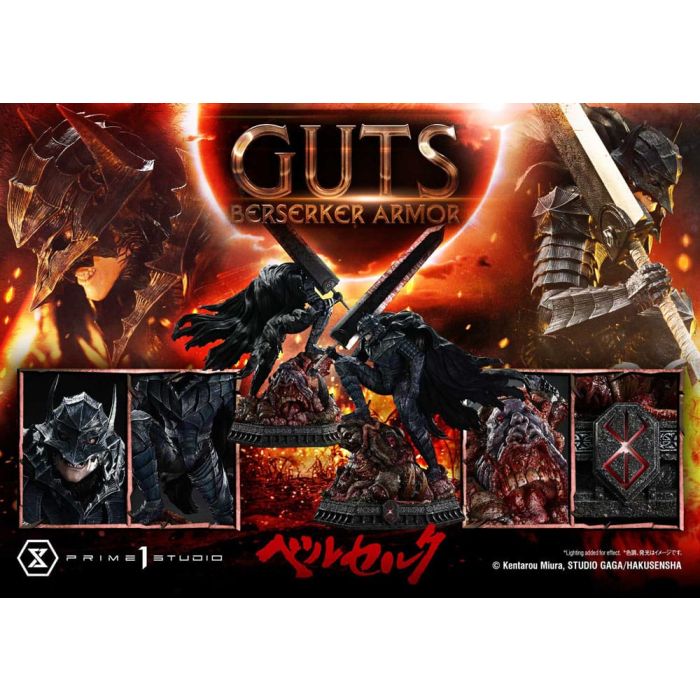 Berserk Ultimate Premium Masterline Series Statue 1/4 Guts, Berserker Armor Grunbeld vs. Guts 94 cm 