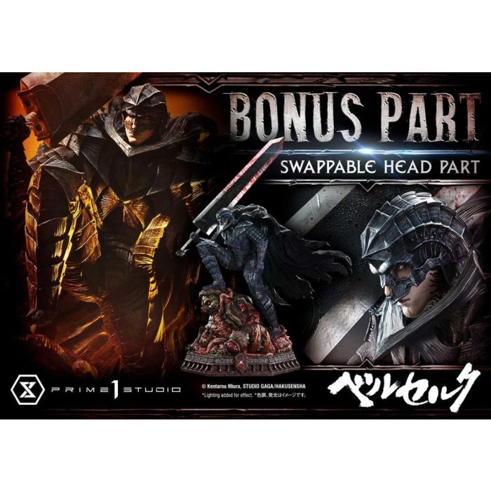 Berserk Ultimate Premium Masterline Series Statue 1/4 Guts, Berserker Armor Grunbeld vs. Guts Deluxe Bonus Version 94 cm 