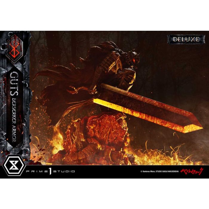 Berserk Ultimate Premium Masterline Series Statue 1/4 Guts, Berserker Armor Grunbeld vs. Guts Deluxe Bonus Version 94 cm 